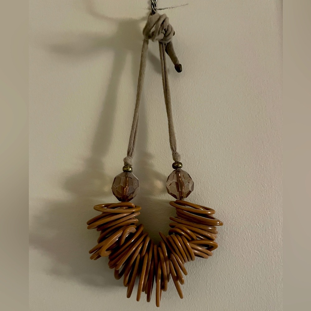 Anthro large bangle statement necklace